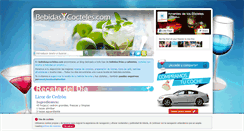 Desktop Screenshot of bebidasycocteles.com